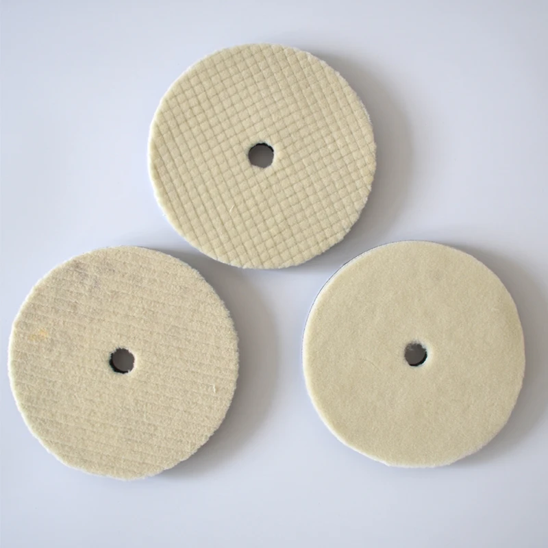 7 Inch Wool Polishing Pad Buffing Pad 3Pcs Rough Moderate Fine