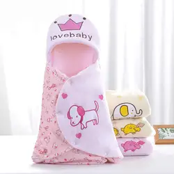 Высокое качество спальный мешок для новорожденных Bebe пеленание мягкая фланель малышей спальные мешки Обёрточная бумага конверт для
