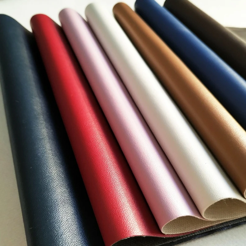 

1M x1.4M PU leather fabric 0.7mm Napa grain bags shoes sofa luggage leather wholesale Home Furnishing roolls Color Optional
