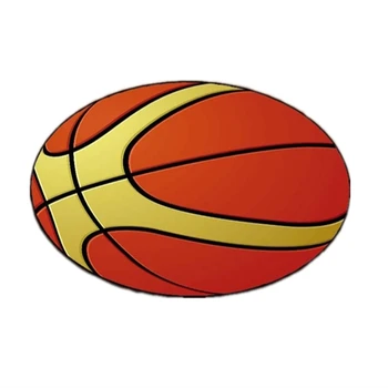

3D Basketball Round Printed Carpet Diameter 60/80/100/120/160CM Polyester Bath Mat Living Room Rugs Children Boy Bedroom Carpet