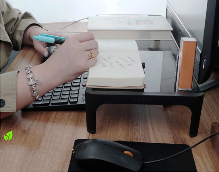  New Desktop Monitor Notebook Laptop Stand Space Bar Non-slip Desk Riser with 4ports USB Hub Data Tr