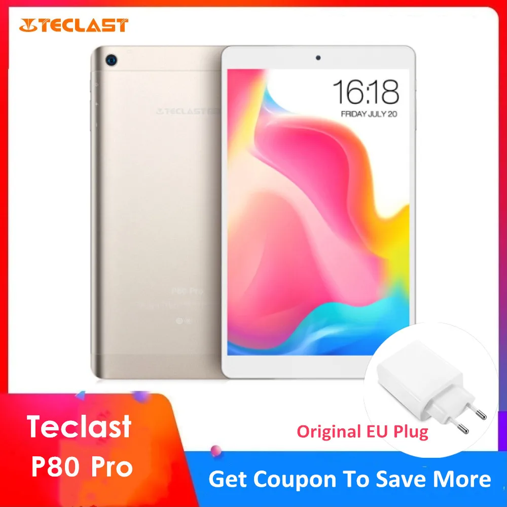 Teclast P80 Pro Tablet PC 8,0 ''Android 7,0 MTK8163 4 ядра 1,3 GHz 3 GB Оперативная память 16 GB/32 GB EMMC ROM двойной камеры двойной Wi-Fi HDMI