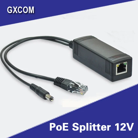 GXCOM POE splitter входное напряжение 40-56vdc, выходное напряжение 12 v 2A, ieee802.3af/at pd splitter