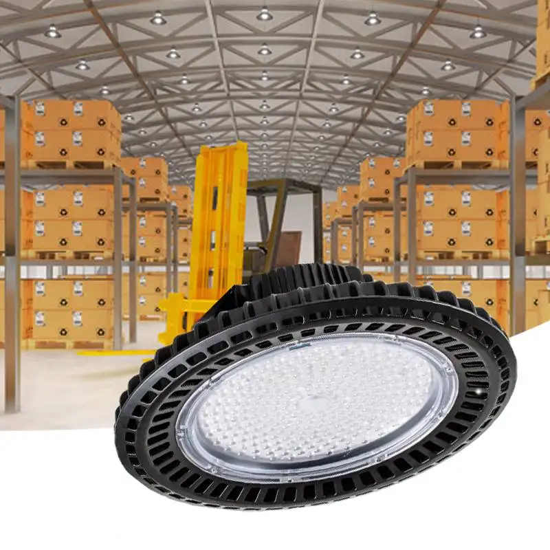 SZYOUMY UFO Shaped SMD 3030 LED прожектор AC85 265V IP65 водонепроницаемый High Bay Light 150W 200W 300W Lumen