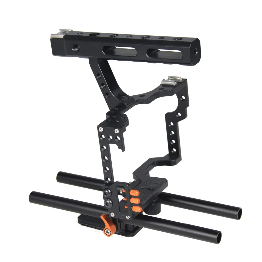 

Professional DSLR Camera Cage Kit Film Maker Video Equipment Accessories for Panasonic GH4 for Sony A7S/A7/A7R/A7RII/A7SII