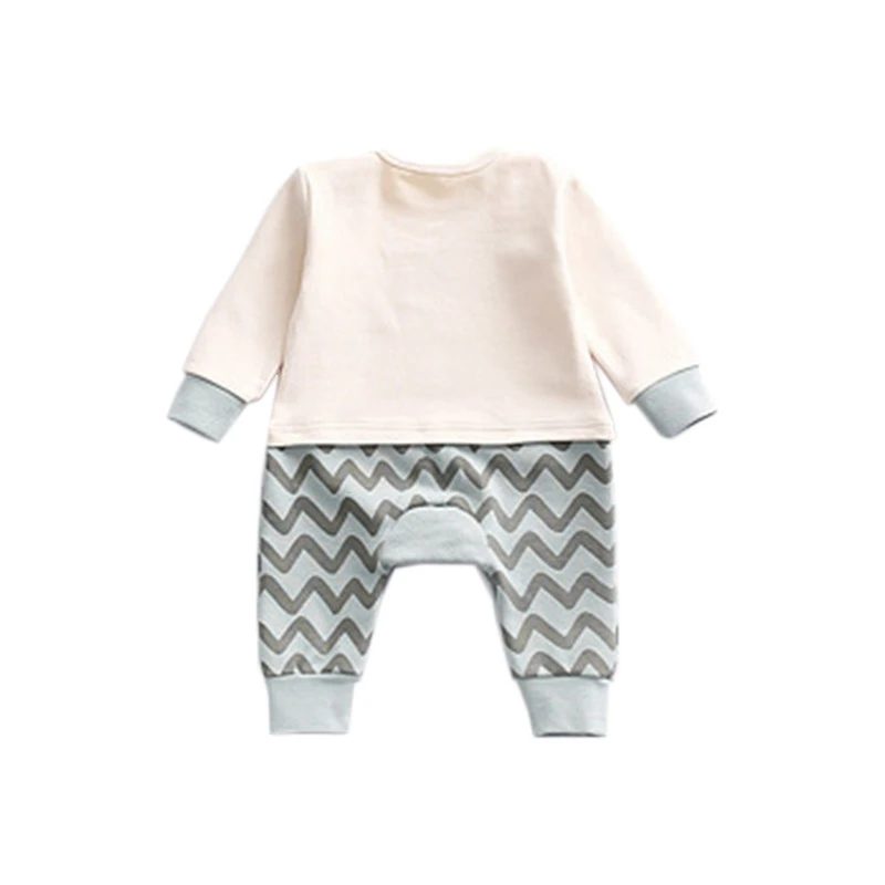 Детская одежда с принтом пингвина, Осенний теплый хлопковый комбинезон с длинными рукавами для маленьких девочек, Модный комбинезон для новорожденных, Bebes Ropa Recien Nacidos