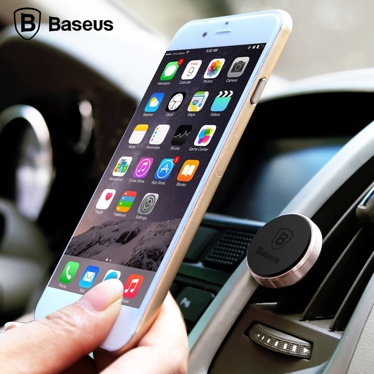 Автомобильный держатель для телефона Baseus iphone X XR XS 360 градусов|Подставки и