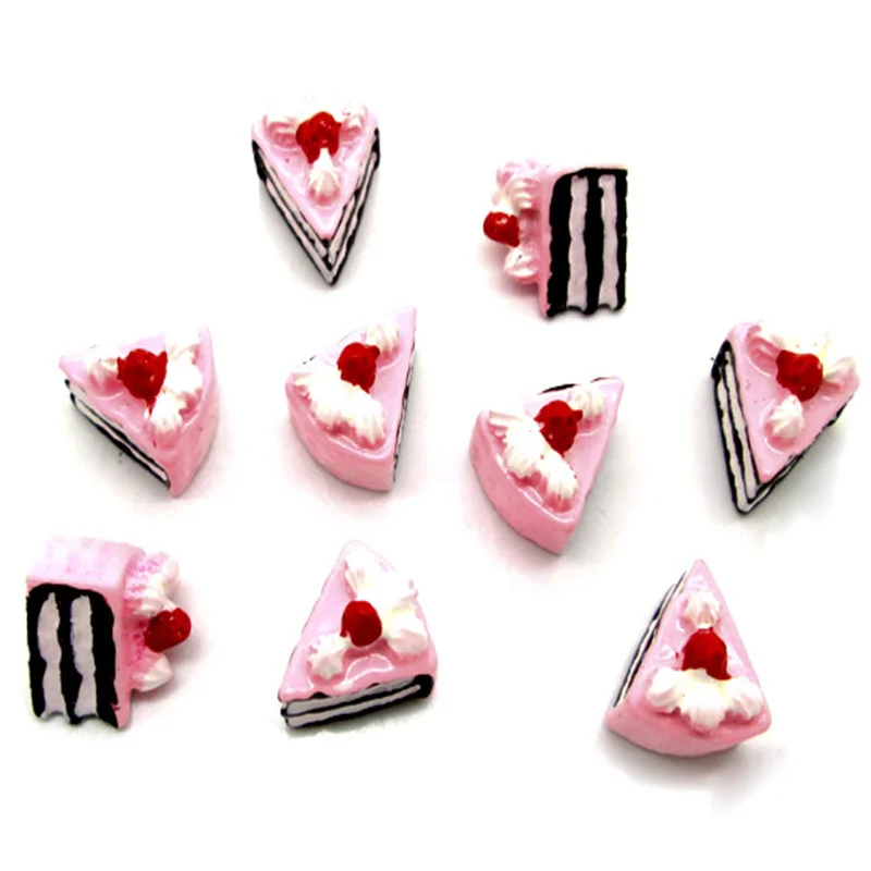 

20Pcs Resin Cakes Decoration Crafts Flatback Cabochon Scrapbooking Fit Phone Embellishments Beads Diy Accessories