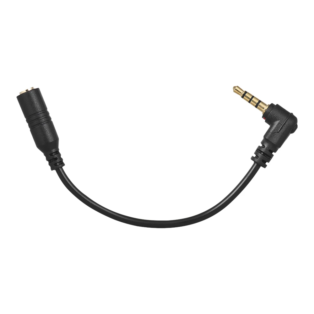 3,5 мм переменного тока 3-полюсный ТРС женский 4 полюса Гррп мужской 90 градусов прямоугольного микрофонный кабель-переходник аудио стерео конвертер для микрофона для телефона