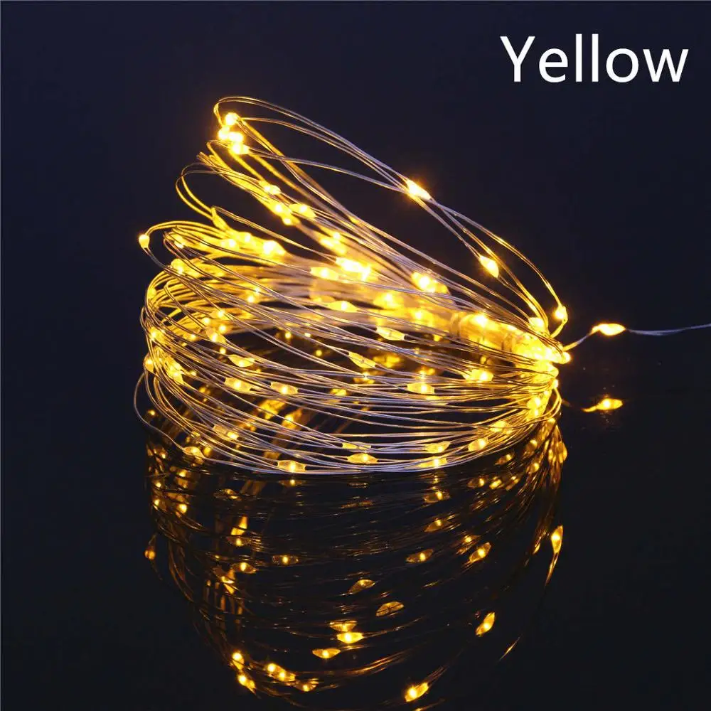 Fairy LED String Lights 10LED/M 10M 5M 2M 3XAA Battery Operated LED Holiday Light for Garland Party Wedding Christmas Decoration