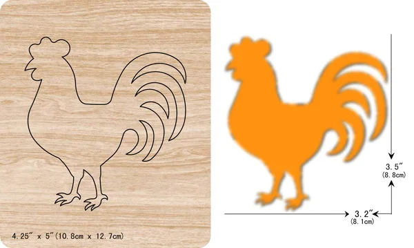 

New cock wooden dies cutting dies for scrapbooking Multiple sizes V-4356