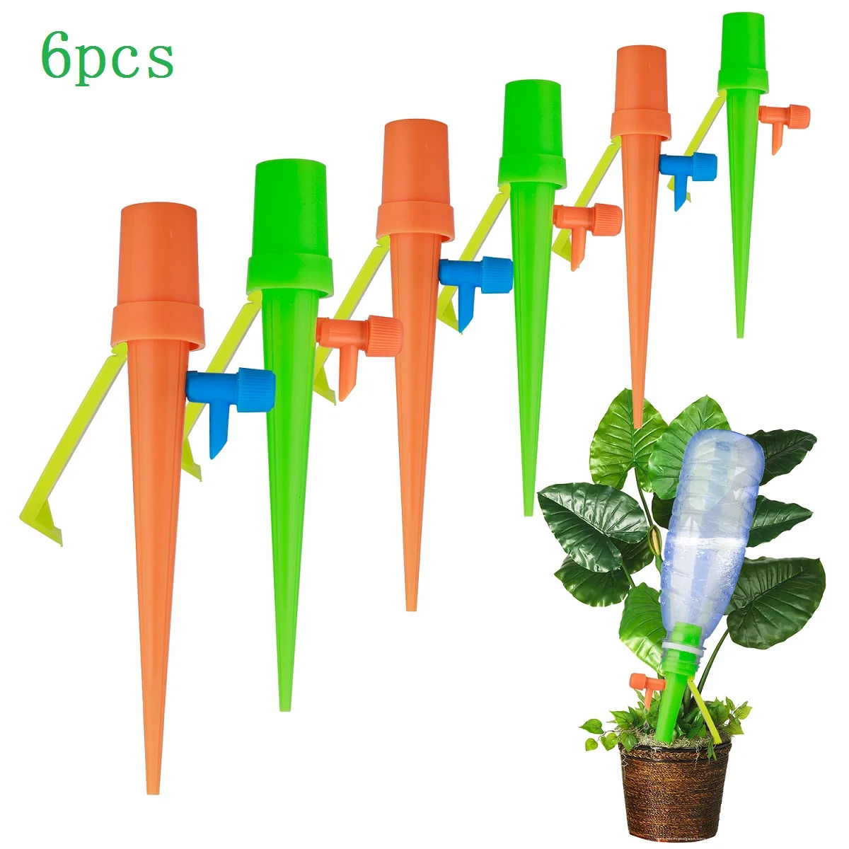 12Pcs Stable Automatic Irrigation Watering Spike for Plants Flower Indoor Household Auto Drip Irrigation Watering System Waterer
