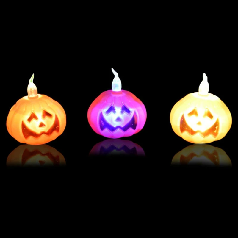 12PCS Lights Halloween Color Glowing Pumpkin Halloween Decoration Props Glow Party Supplies 12PCS Lights Halloween Color Glowing Pumpkin Halloween Decoration Props Glow Party Supplies