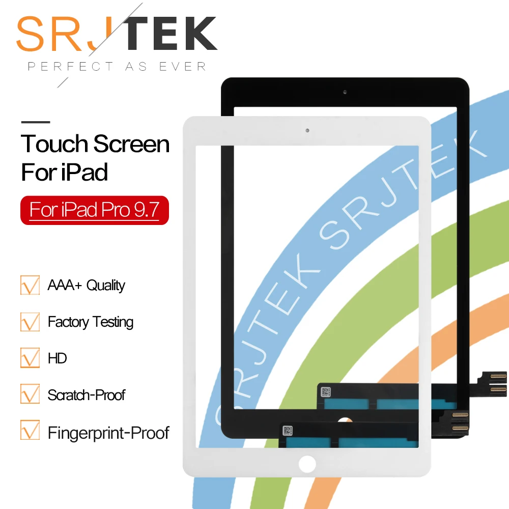 

SRJTEK Touch Screen For iPad Pro 9.7 A1673 A1674 A1675 Touch Screen Digitizer Sensor Tablet PC Parts Glass Panel