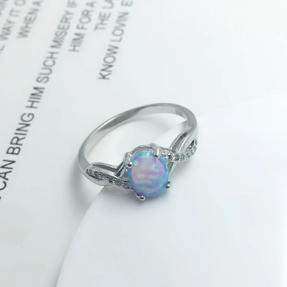 8 мм овальный опал в форме мороженого камень палец кольцо из натуральной 925 пробы серебряные кольца для женщин модные свадебные украшения(JewelOra RI103631