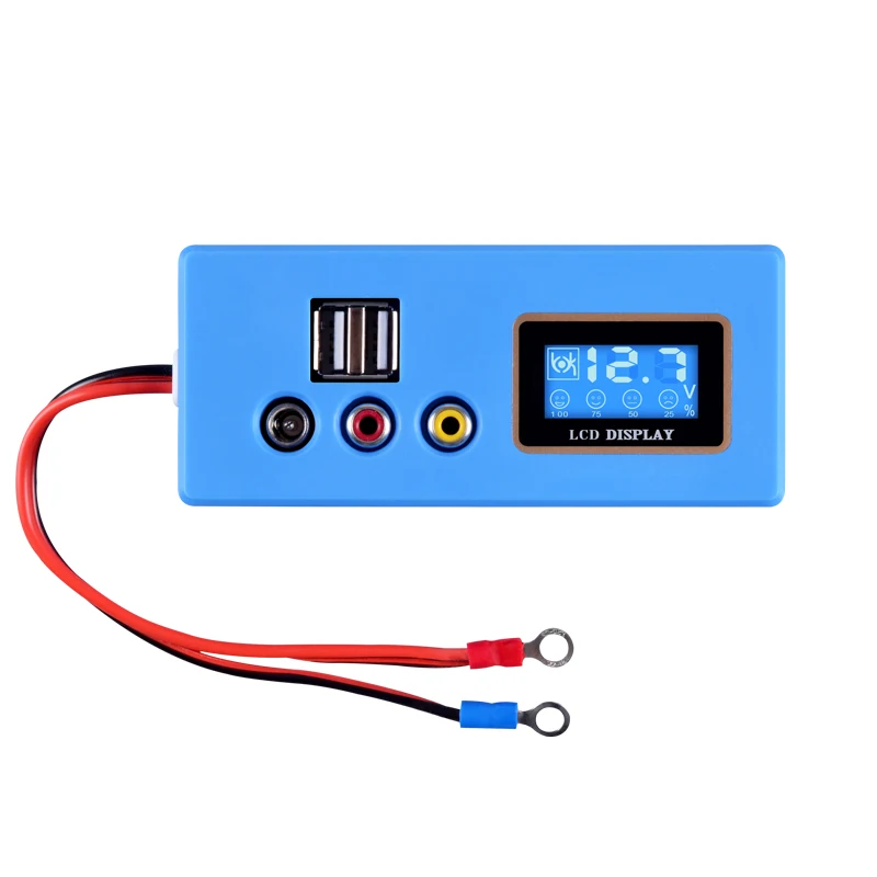 

LCD Digital 12V Battery Tester Vehicle Car Acid Lead storage battery Voltage capacity Meter 5V USB Charge 12v RCA Output