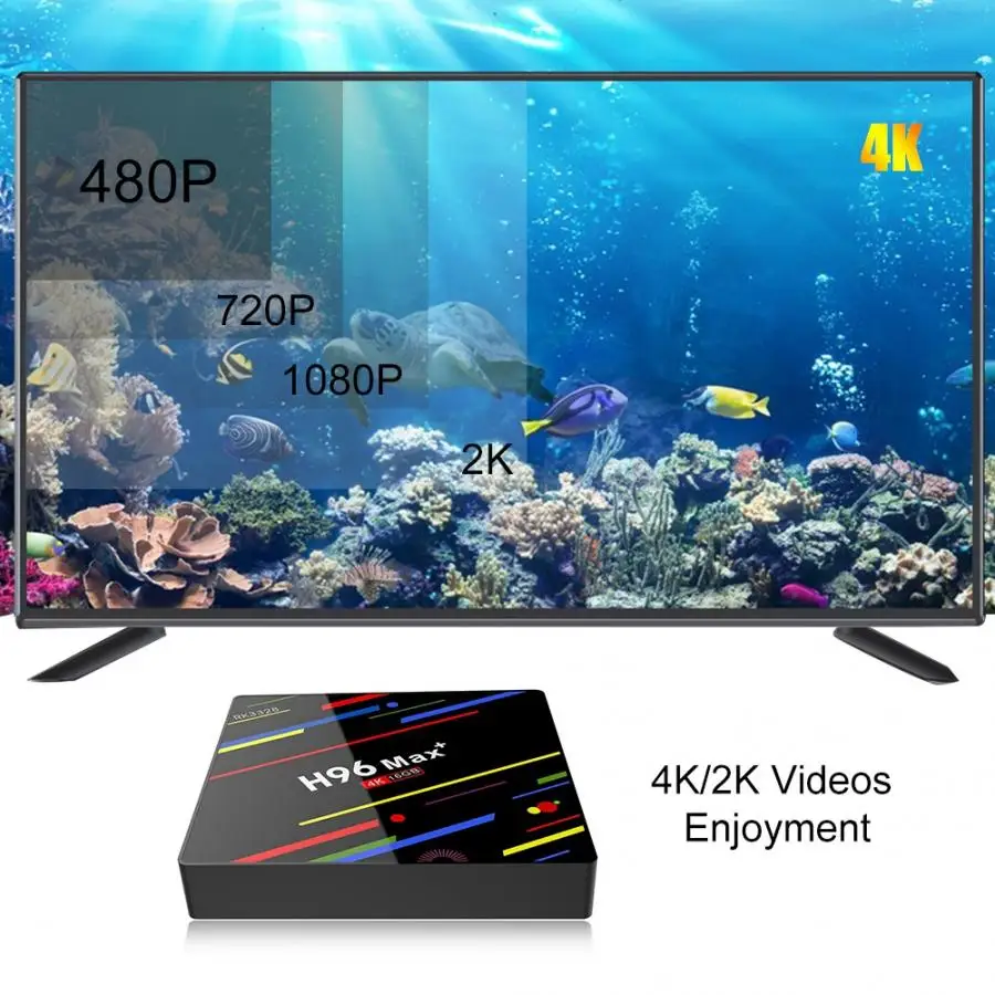 2,4 GHz/5 GHz 4 K 2 K двухдиапазонный ТВ приставка 2G+ 16G память Smart tv медиаплеер для Android 9,0