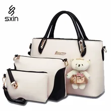 Brand Designer Women’s Handbag Messenger Bags set Ladies’s Handbag Shoulder Bags Clutch Bags 3 Kit Sets 6 Color