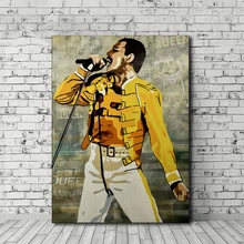Freddie Mercury Queen Band Leader Wallpaper Wall Art Canvas Posters Prints Painting Wall Pictures Modern Living Room Home Decor Freddie Mercury Queen Band Leader Wallpaper Wall Art Canvas Posters Prints Painting Wall Pictures Modern Living Room Home Decor