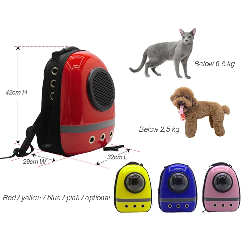 

Astronaut Pet Cat Dog Puppy Carrier Travel Bag Space Capsule Backpack Breathable