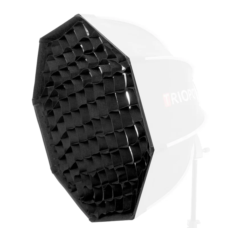 TRIOPO 55cm Octagon paraguas Softbox con rejilla de panal para Godox Flash speedlite fotografía estudio accesorios soft Box - 4