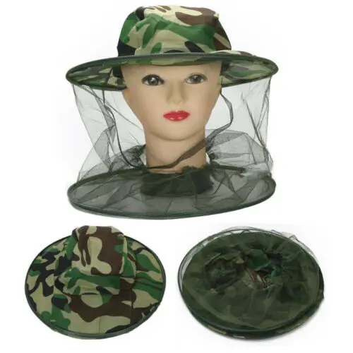 Practical Beekeeping Fishing Hat Insects Mosquito Net Prevention Caps Mesh Fishing Cap Mask Outdoor Sunshade Neck Head Cover