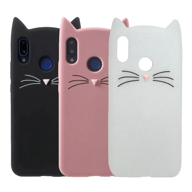 Милый 3D чехол с блестками и кошачьими ушками для Huawei P20 Pro Lite NOVA 2S Y5 Y6 2017 2018 Y3 2 Enjoy 8