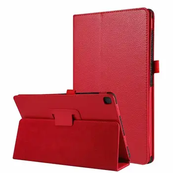 

50PCS/Lot Litchi Folio Flip PU Cover For Samsung Galaxy Tab A 10.1 2019 T510 T515 Stand Tablet Case