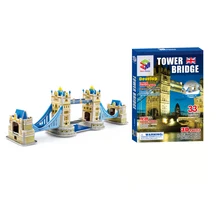 33 pcs 3D Tower bridge Modo de construção Puzzles Brinquedos Quebra-cabeças Jogos de Aprendizagem Educacional Crianças Jigsaw Brinquedos para Presente de Natal