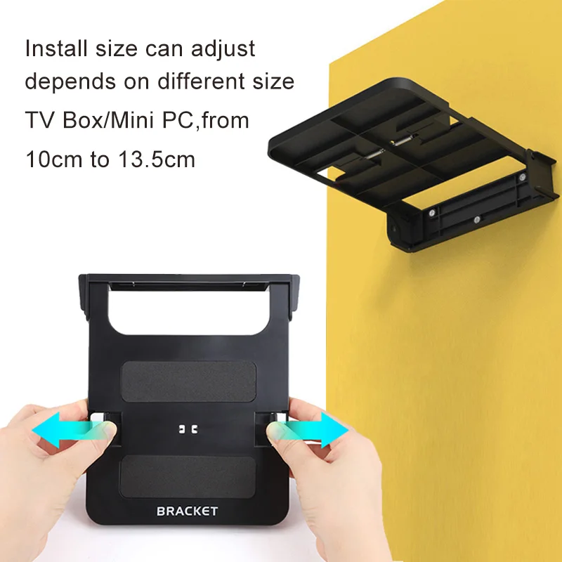 VONTAR H1 طوي جبل قوس ل الروبوت التلفزيون مربع تعيين كبار مربع حامل حامل رفوف الجدار يتصاعد تخزين واحد الفضاء الجرف