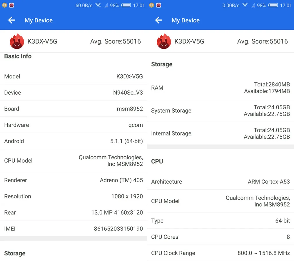 Смартфон zte V5 K3DX-V5G 5," 1920x1080 Android 5.1.1 Naked Eye 3D 3000 мАч 3 ГБ 32 ГБ MSM отпечатков пальцев 8952 Восьмиядерный мобильный телефон