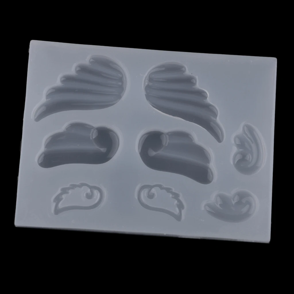 Angel Wing Cabochon Silicone Mold Mould For Epoxy Resin DIY Pendent Craft Wedding Cake DÉCor Mold Tools