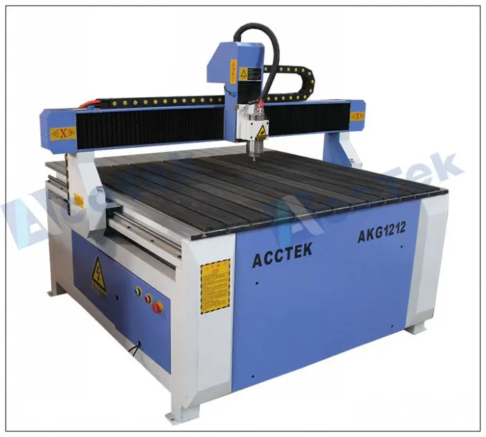 cheaper 4 axis air cooled vacuum table AKG1212 cnc milling machine