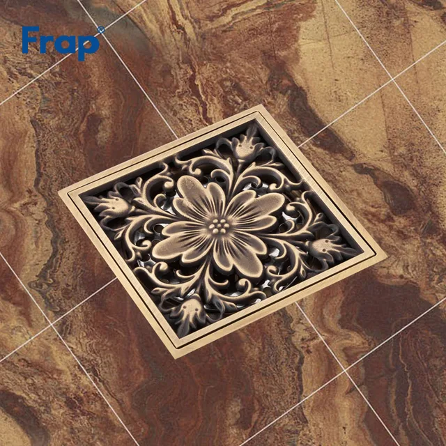 Frap Shower Drains 10 9 5cm Square Bath Strainer Hair Antique Br Frap Shower Drains 10 9 5cm Square Bath Strainer Hair Antique Br Carved Bathroom Floor