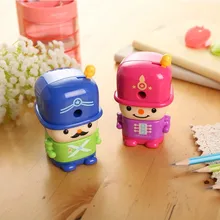 1 шт./кор. Милая точилка для карандашей в форме солдата для школьных канцелярских и офисных принадлежностей