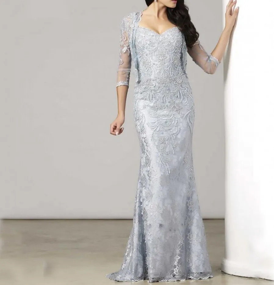 Платье для матери невесты с курткой длинное вечернее платье Vestido De Madrinha Robe Mere