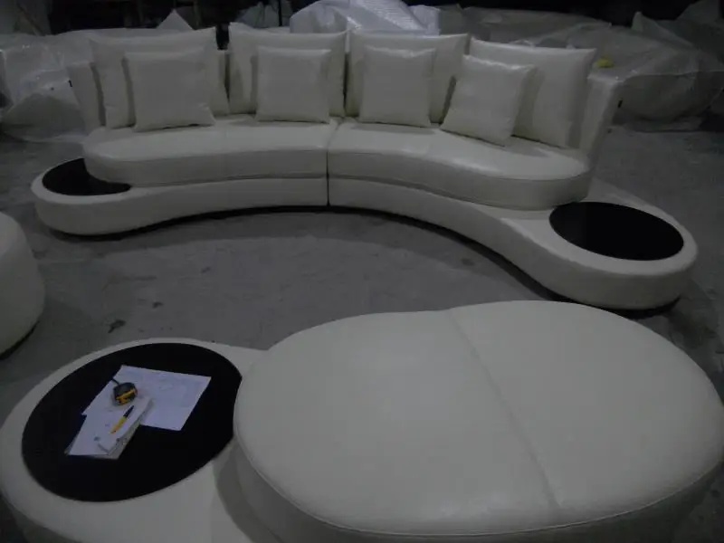 Уникальный кошелек из настоящей коровьей кожи, диван Гостиная диван современный кожаный диван foshan мебель для дома в форме дуги современный стиль