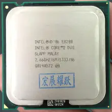 Processeur Intel Core 2 Duo E8200, 6 mo de Cache, 2.66 GHz, 1333 MHz FSB, ALAPP CO LGA775, unité de traitement centrale pour ordinateur de bureau