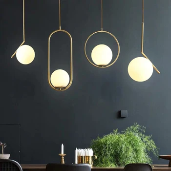 

Modern Table Lamp Metal Glass Lamp Cover Bedside Bedroom Dining Living Room Loft Desk Light Lighting Home Deco LED Desk Lamps