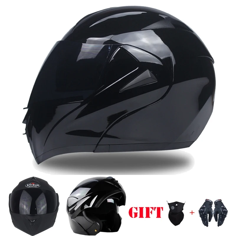 Genuine VIRTUE 808 Moto Motorcycle Helmets Full Face Dual Lens Visor