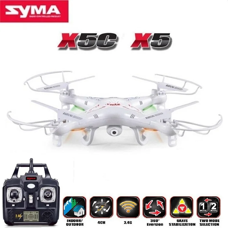 

6-Axis Remote Control Helicopter Quadcopter SYMA X5C (Upgrade Version) RC Drone With 2MP HD Camera or X5 RC Dron No Camera