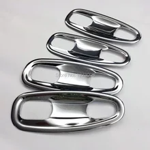 ABS Chrome Door Handle Bowl for Toyota Land Cruiser Prado J150 2014 2015 Exterior Door Handle Cup Trim Protector Car Accessories