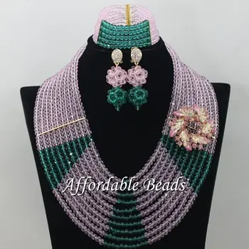 

Army Green Pink Lace Jewelry Set Hot Sale Jewelry Set Handmade Item Wholesale Free Shipping ABE159