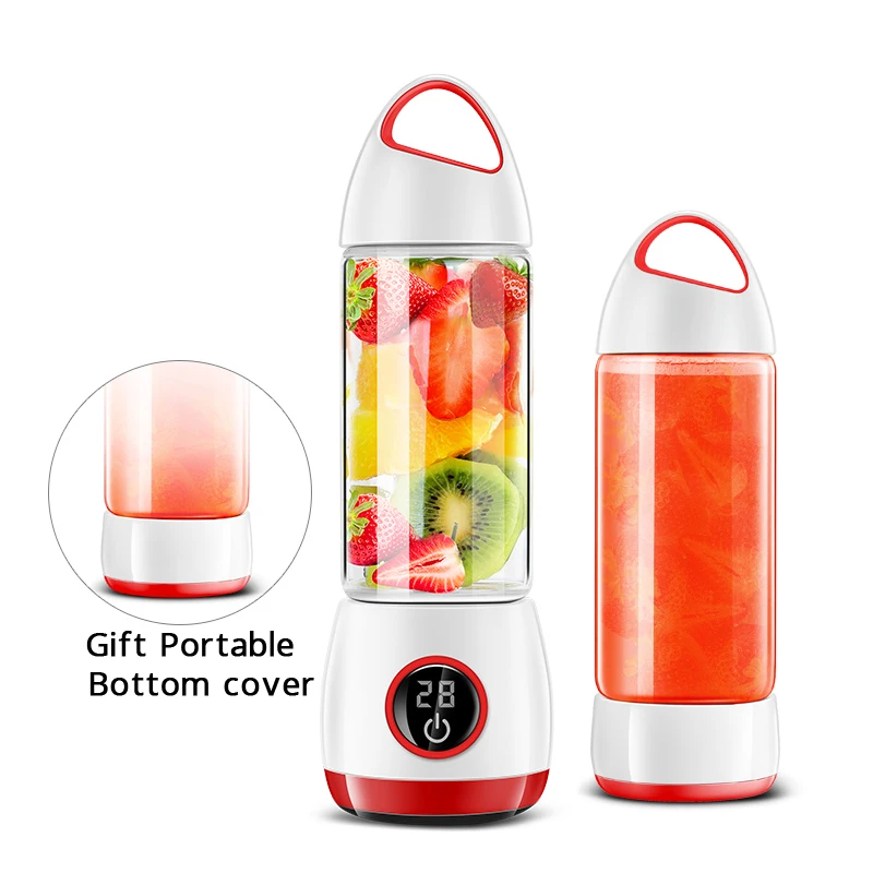 

Portable Juicer Chargeable Juice Extractor Fully Automatic 4000mAh 420ML Multifunction USB Electric Fruit Mixer Juicer Blender