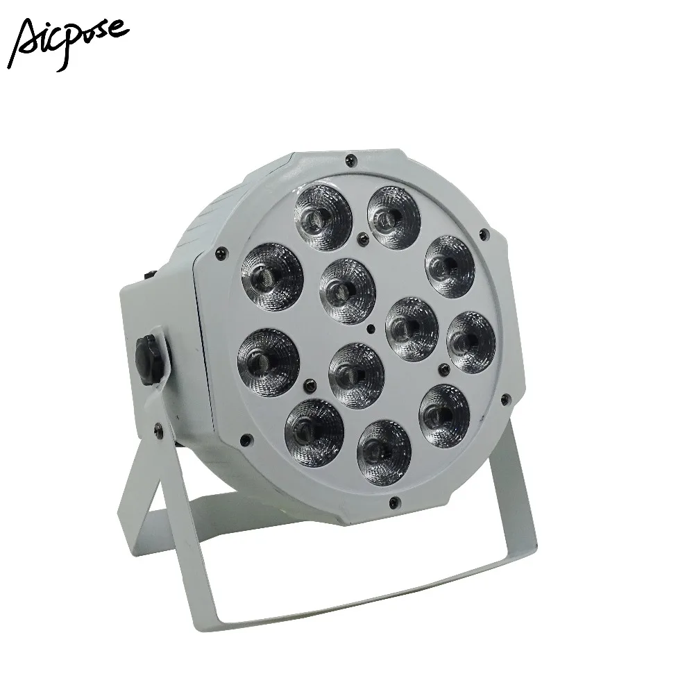 8 шт./лот 12x12 Вт белый светильник Par с чехлом F Light 12*12 RGBW 4 в 1 светодиодный диско DJ Бар