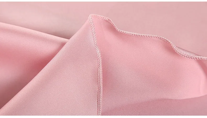 Queenral 3PCS Pajama Sets Women's Sleep Lounge Sleepwear Spring Sexy V-neck Nightwear Satin Silk Long Sleeve Home Wear Female   4