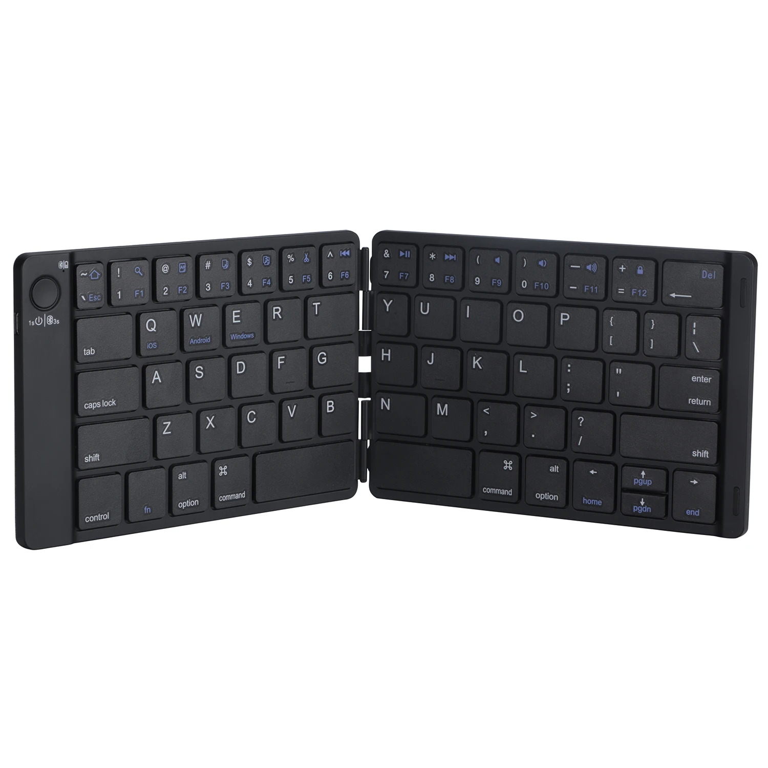  Elisona Portable Foldable Slim Wireless Bluetooth Keyboard Key Board Keypad Rechargeable for Window