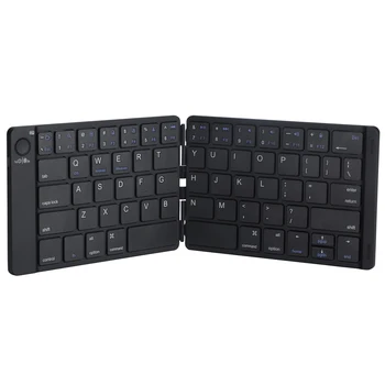

Elisona Portable Foldable Slim Wireless Bluetooth Keyboard Key Board Keypad Rechargeable for Windows Android IOS Tablet Laptop