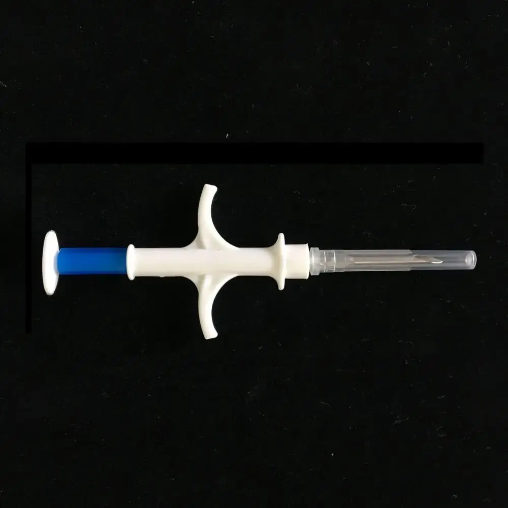 

10pcs/lot 134.2KHz ISO FDX-B Animal Dogs 1.25*7mm Pet Microchips Transponder Syringe animal Id Implantable Syringe injector