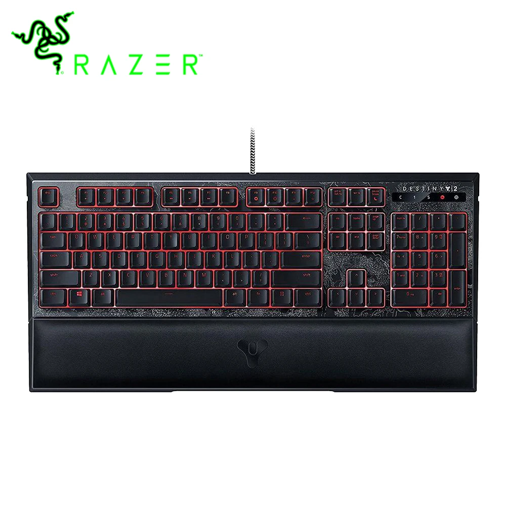 

Razer Ornata Chroma Destiny 2 Edition Gaming Keyboard Mecha-Membrane RGB Mid-Height Keycaps Rest Wired Ergonomic Keyboard